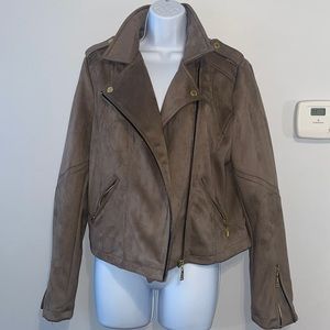 Suede MOTO JACKET GOLD DETAIL SIZE  XL